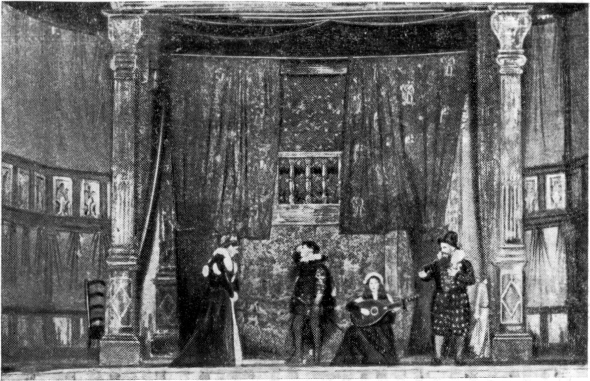 «Гамлет» (текст «кварто» 1603) в постановке У. Поула. Карпентер-холл, 1900