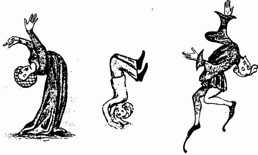В дни молодости Шекспира акробаты со средневековой импульсивностью завязывали себя в узлы на глазах публики