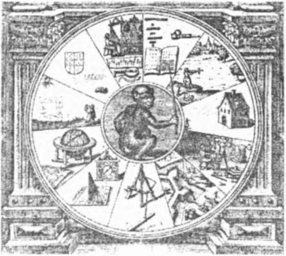 Атрибуты тайных обрядов с обезьяной в центре представлены в книге Роберта Флада