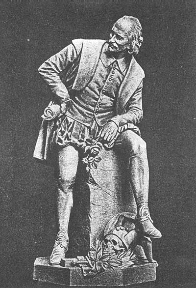 Памятник Шекспиру (1903). Статуя берлинского художника Отто Лессинга (Otto Lessing, p. 1846)