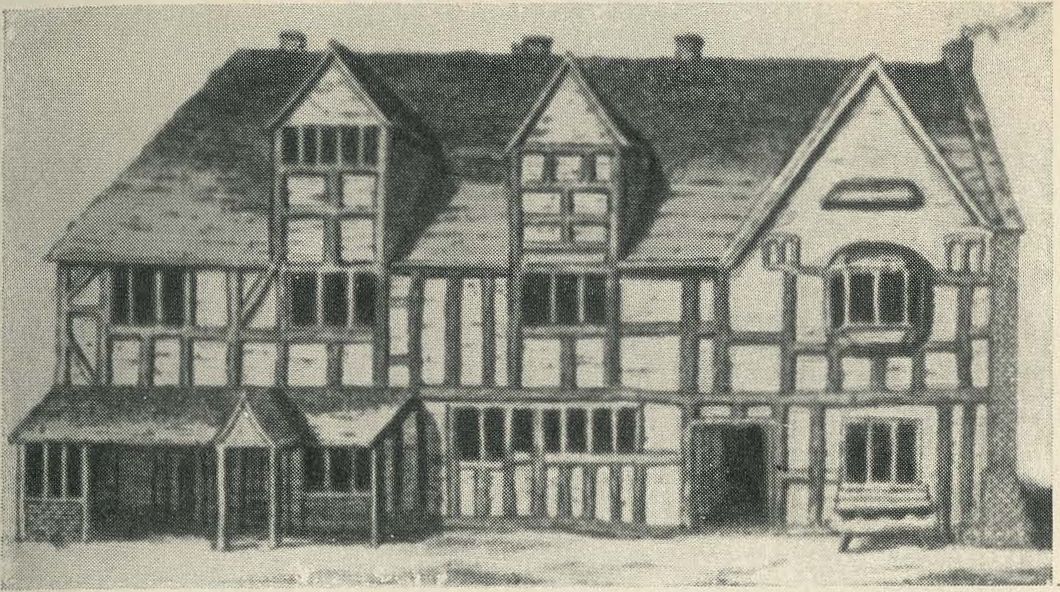 Дом, в котором родился Шекспир, как он выглядел в 1769 году