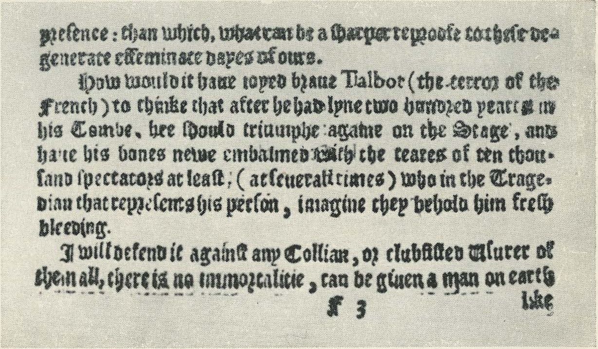 Первый печатный отзыв о Шекспире. Т. Нэш о постановке 1-й части «Генриха VI»
