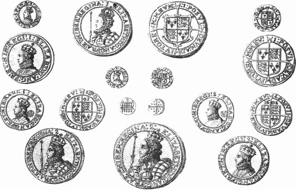 Елизаветинские серебряные монеты