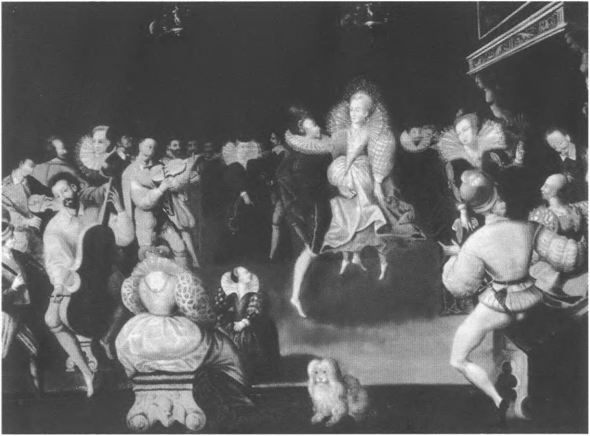 Елизавета I, танцующая на придворном балу