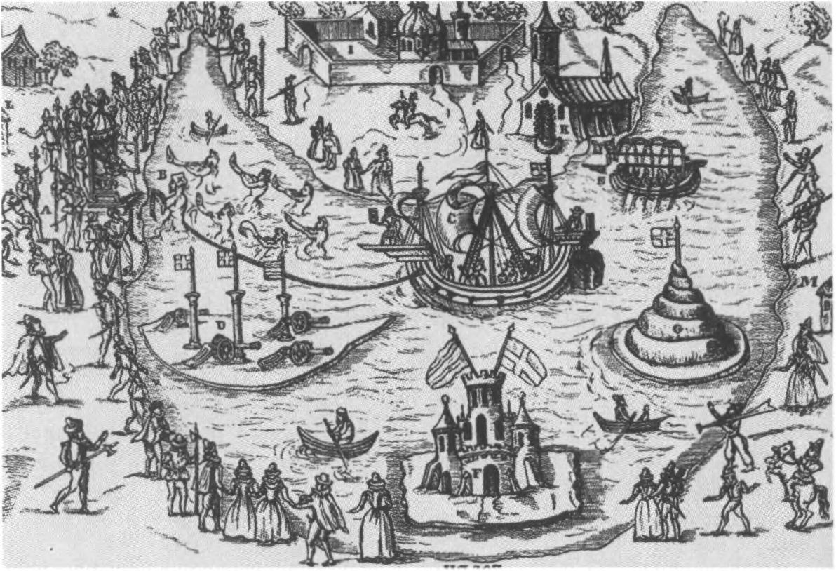 Водная феерия в честь королевы в 1591 году