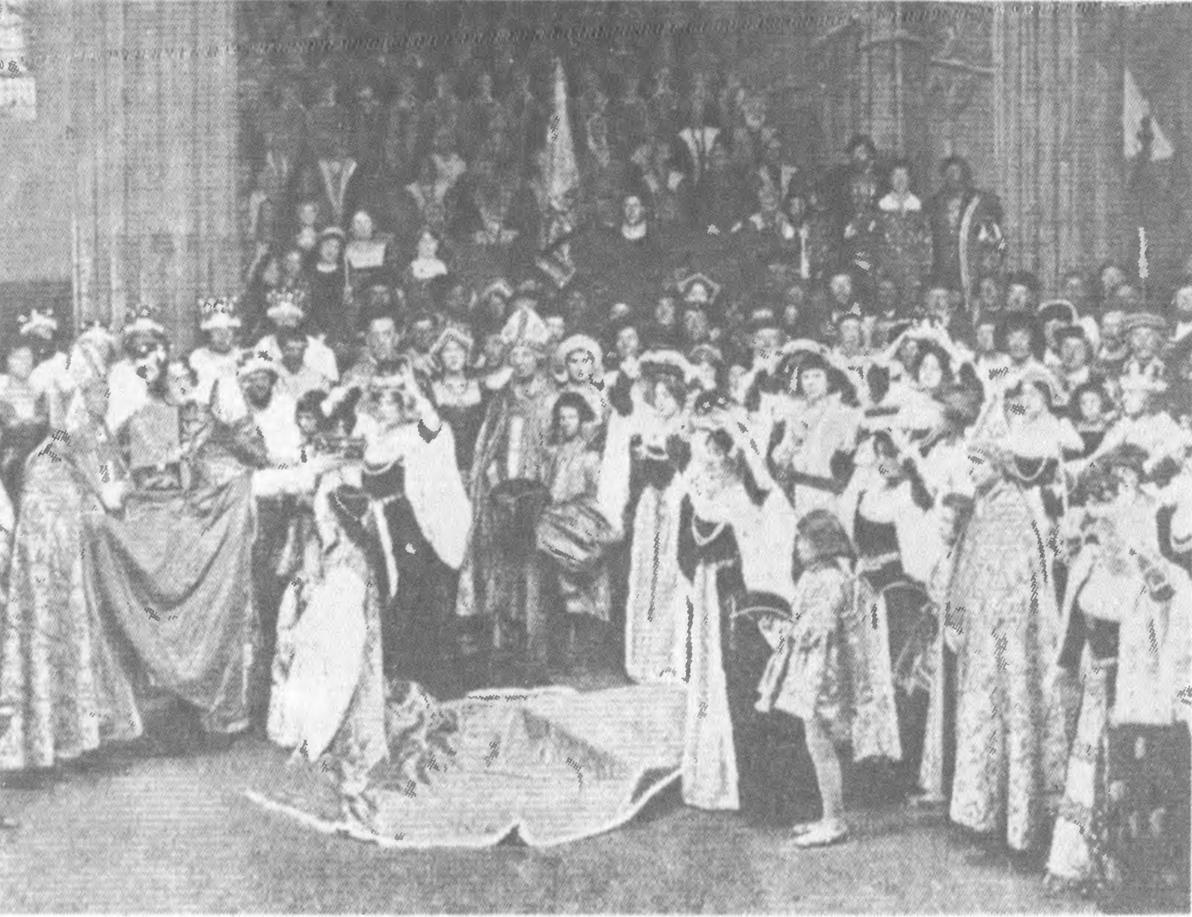 «Генрих» VIII в постановке Г. Бирбома-Три. Театр Его Величества. 1910