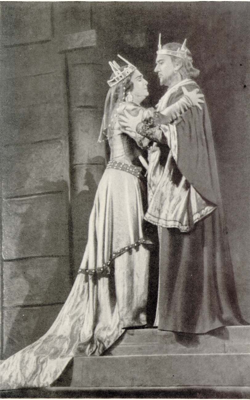 «Макбет». Леди Макбет — Е. Гоголева, Макбет — М. Царев. Малый театр, 1955
