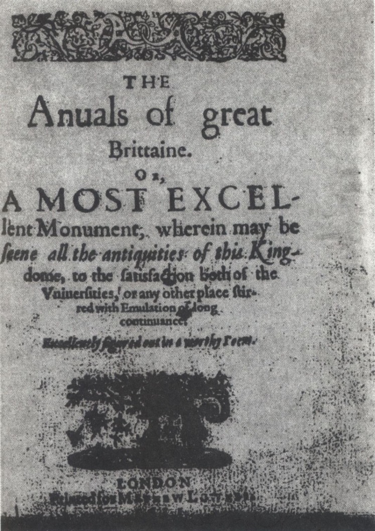 Титульный лист лондонского экземпляра сборника Роберта Честера «Жертва любви». Дата — 1611 год. Название, издатель и эмблема печатника — другие