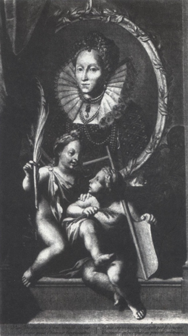 Портрет королевы Елизаветы Английской с тремя детьми. Третий — в тени