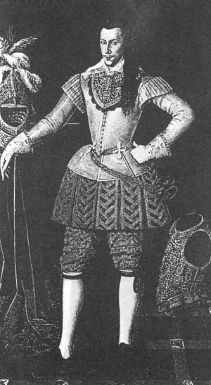 Генрих Ризли, граф Саутгемптонский; покровитель Шекспира, которому поэт посвящал свои стихи. Неизвестный художник, 1590 г